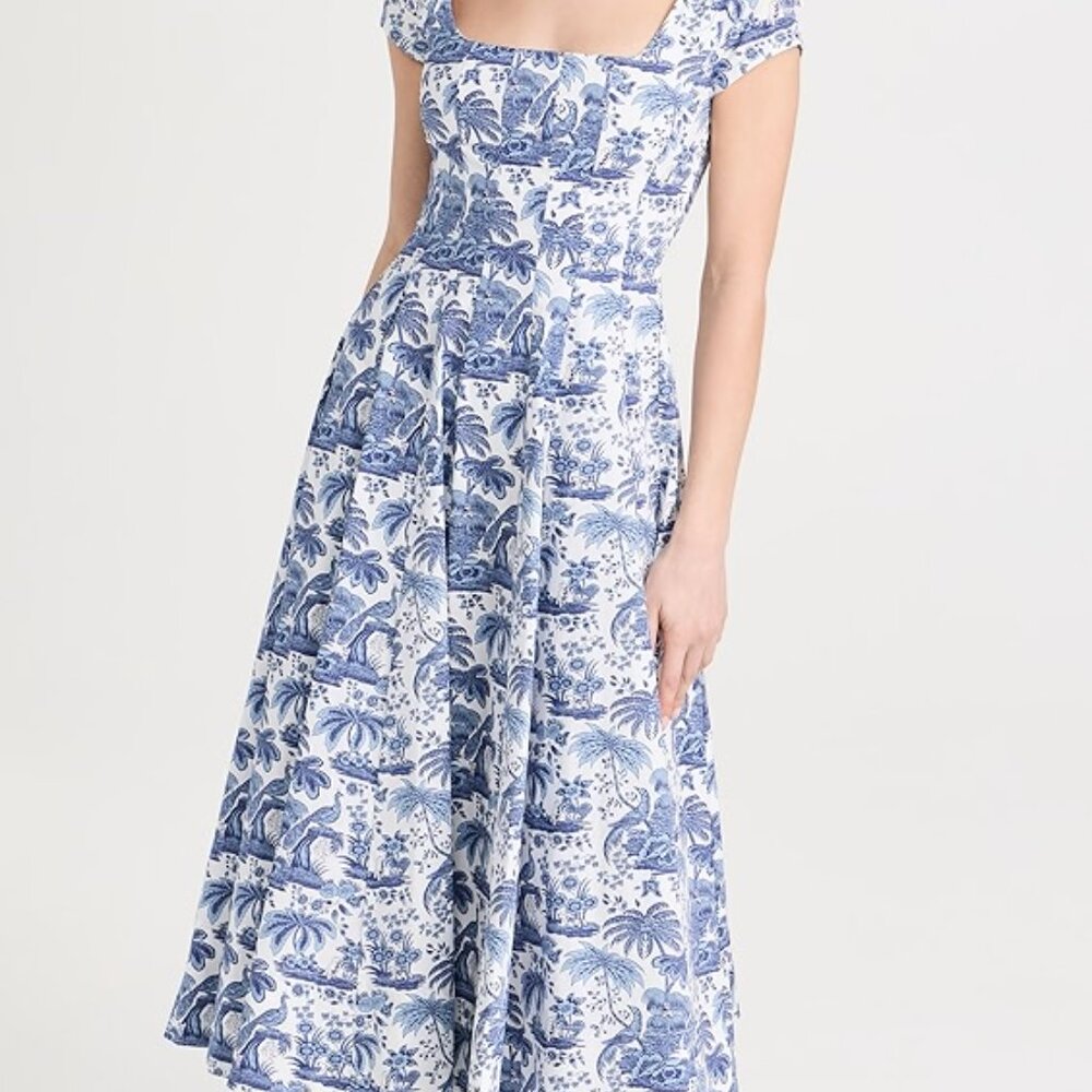 $295 NWT STAUD Short Sleeve Wells Dress Size 2